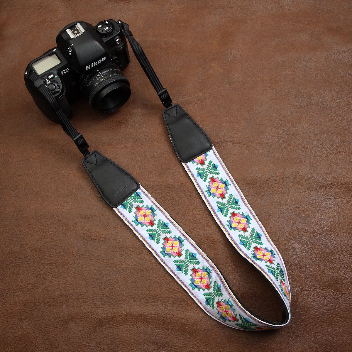 cam-in embroidered ethnic style literary single-eye digital camera baby bag suitable for Nikon photography shoulder strap 7409