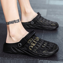 Cave shoes men's summer new trend outdoor non-slip soft bottom beach shoes Baotou men's sandals slippers dual-purpose