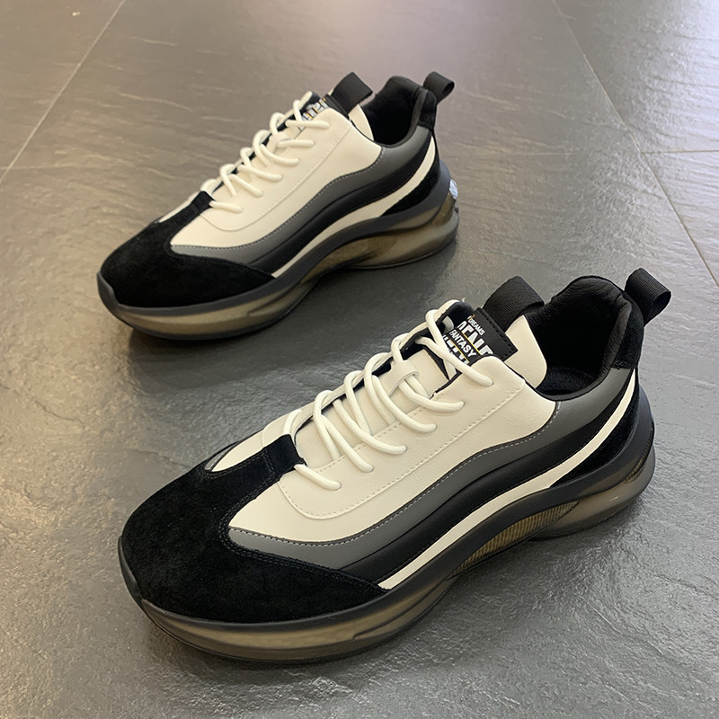 VIRRI CIAGA Is there a little bit of heart move ~ men's shoes leather face old daddy shoe popcorn bottom light sport