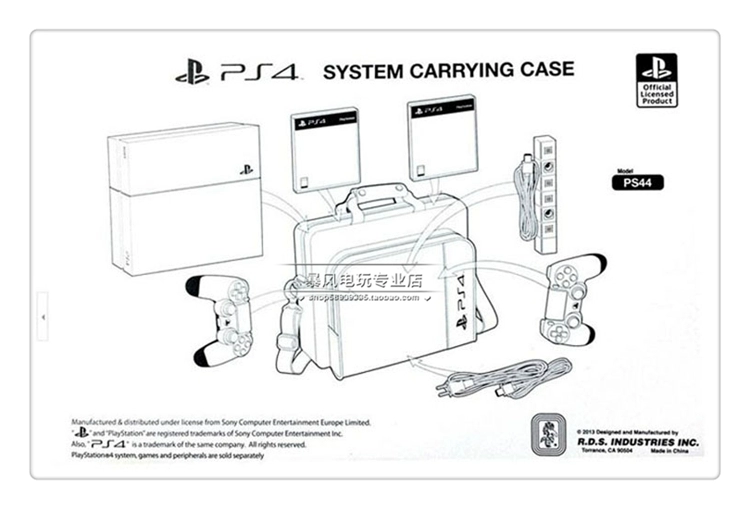 PS4 Hosting Túi lưu trữ Túi xách PS4 slim VR PS4PRO Shoulder Bag Túi dung lượng lớn - PS kết hợp