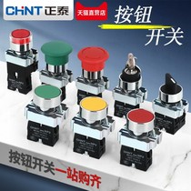 Zhengtai Button Switch NP2 Normally Open Knob Start Emergency Stop Button BA31 Self Reset Button with Lamp Flathead
