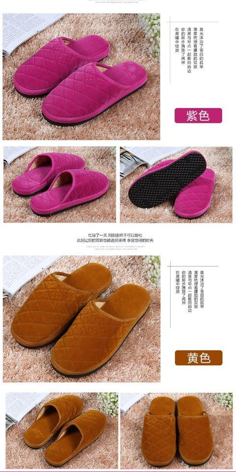 Phòng ngủ gia đình Baotou dép cotton ấm áp 2018 thu đông nam nữ mới sinh đôi làm việc bình thường phiên bản Hàn Quốc sandal nữ hàn quốc
