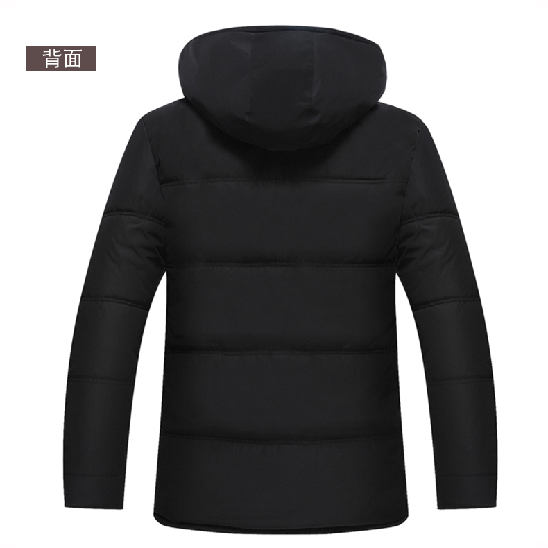 Quần áo nam size lớn cộng với áo nhung dày trung niên cotton rộng mùa đông áo khoác cotton trung niên áo phao đại hàn nam giới