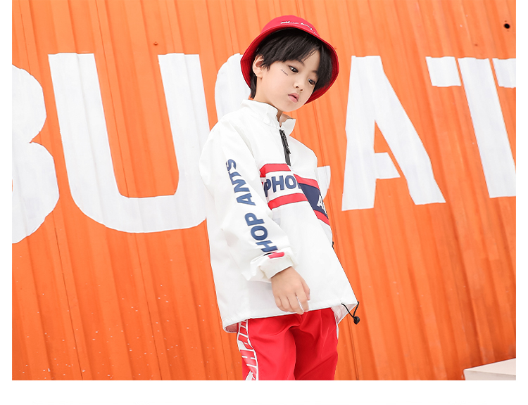 Trang phục khiêu vũ đường phố trẻ em hip hop phù hợp với bé trai Quần áo khiêu vũ đường phố trẻ em biểu diễn trống biểu diễn quần áo khiêu vũ jazz đầm đẹp cho be gái 7 tuổi