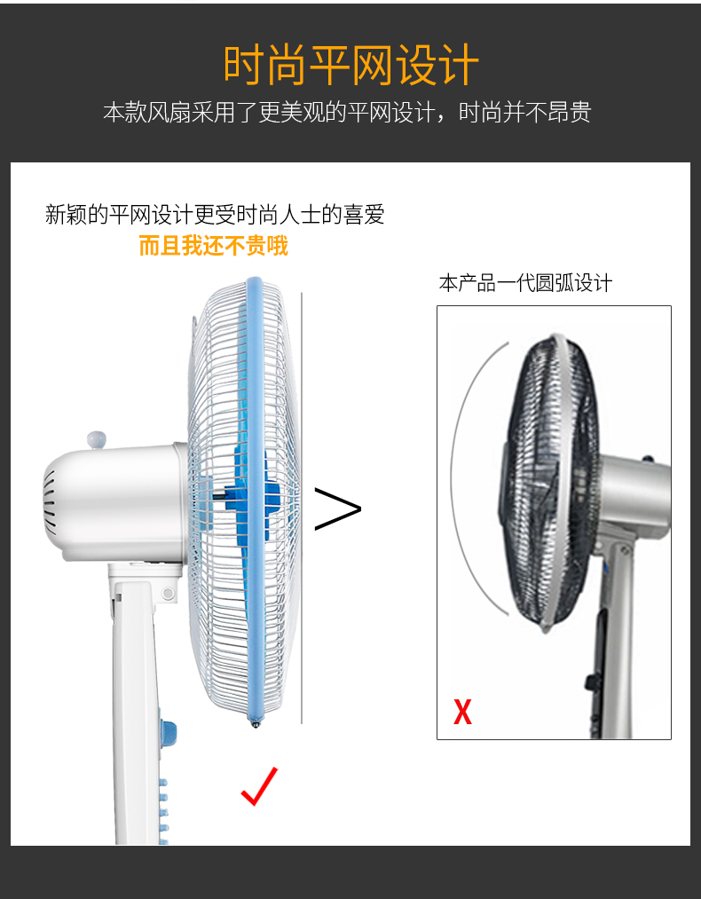 Quạt điện kim cương Quạt 16 inch quạt sàn nhà Văn phòng ký túc xá câm dọc loại quạt cơ di chuyển đầu quạt - Quạt điện quạt đèn chùm