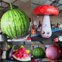 Custom inflatable watermelon banana Pineapple Peach Fruit model Air model PVC liftoff cabbage mushroom tomato ball