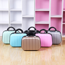 Mini travel cosmetics storage box Small suitcase 14 inch ultrasonic beauty instrument portable suitcase