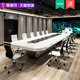 Yardish office conference table long table simple modern large table and chair combination negotiation paint conference room reception table