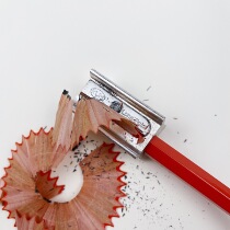 German system of the Delta K U M Kumm Long Point Magnesium metal silver single hole sharpened student retro curly pen knife