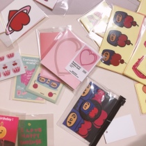 Delta Split South Korea Mazzzzy Peach Hearts Aheart Sticker Packs Mobile Phone Hand Ledger Decorative material ins