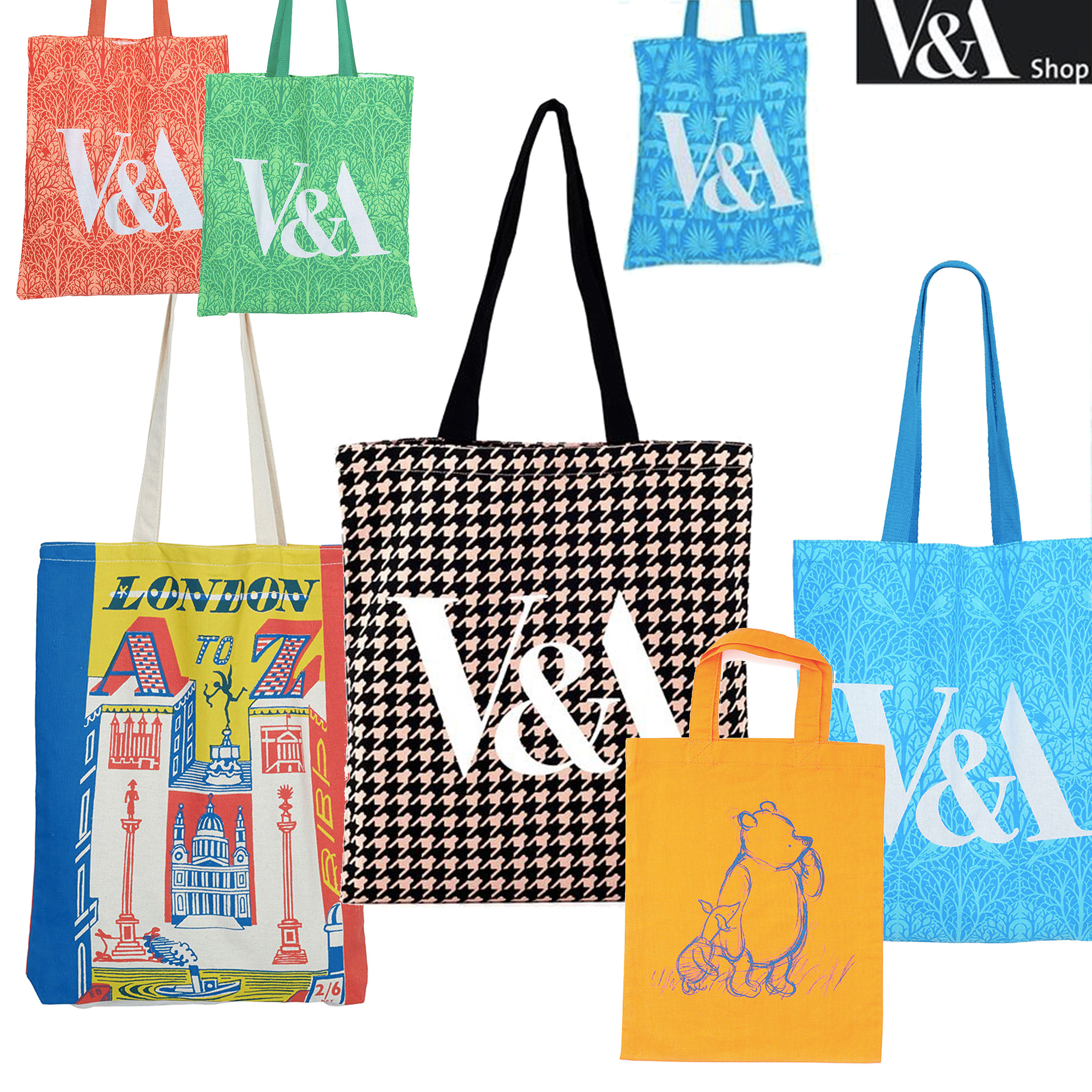 Clearing house special price Delta British VA Museum Classic Sail Cloth Bag New art Little Bear Vinny Hand shopping bag