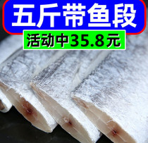 Fresh carp in the middle section of the whole box of Donghai Zhoushan extra-large belt fish section small knife fish seafood fresh frozen fish