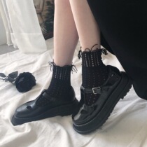 2020 summer new dark girl niche style personality tassel hollow socks elastic stockings children