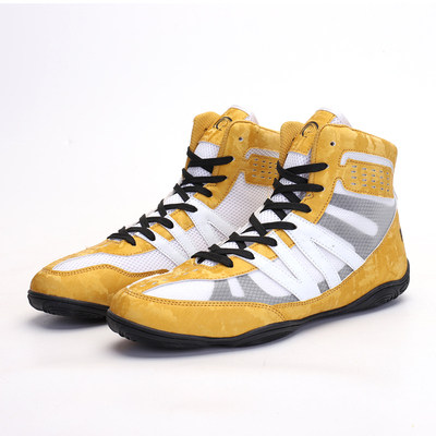Boxing shoes men's high top squat sanda fighting training shoes indoor sneakers fitness professional fighting shoes wrestling shoes