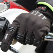 Xe máy Bốn Mùa Trượt nam Thiết bị cưỡi Hiệp sĩ Đầu máy Đua xe Mùa thu Full Finger Touch Màn hình Găng tay ấm