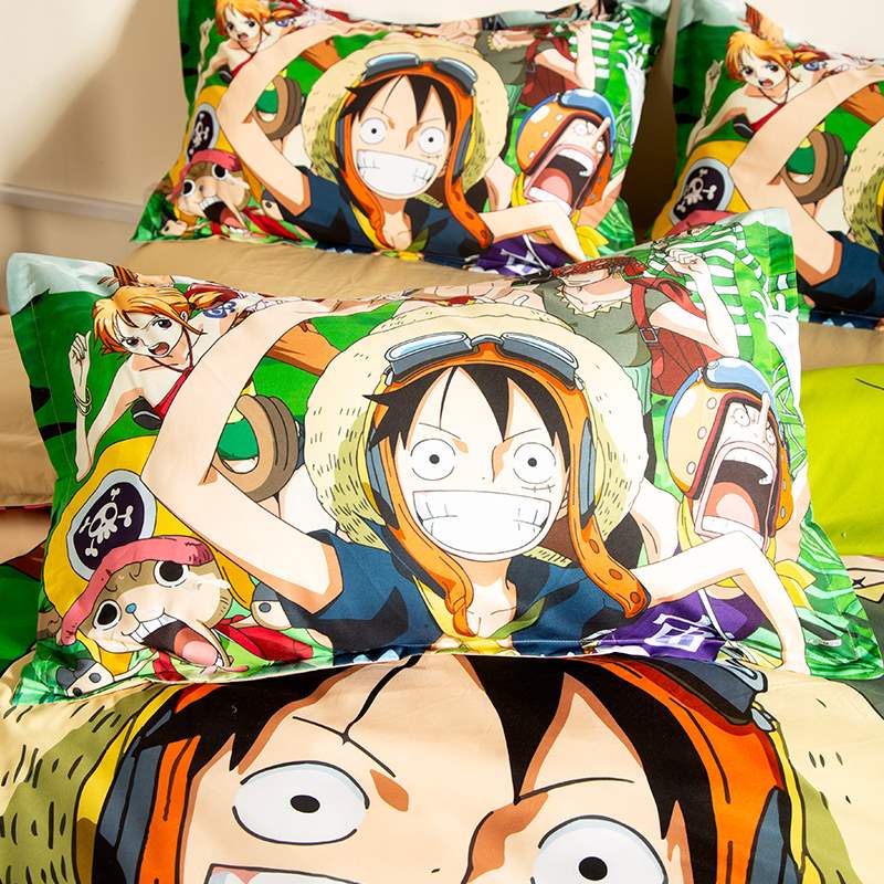 Phim hoạt hình Anime Hai Yuan One Piece Wang Lufei Gối Case Học sinh Ký túc xá Gối Case Baby Baby Fire Shadow Gối Cover - Gối trường hợp gối đầu