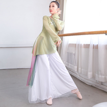 Classical dance practice womens clothing Gradient art examination performance clothing Womens national dance body rhyme dance yarn clothing Adult performance clothing