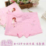 Quần áo bé gái cỡ lớn cỡ lớn boyshort đồ lót cotton 8-9-10-11-12-13 tuổi