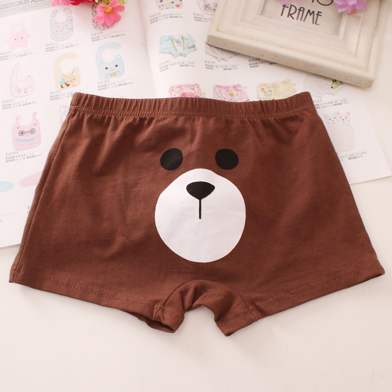 Đồ lót cotton 4-5-6 boy 7-8-9-10 tuổi Big boy modal cotton boxer Quần short 11-12 tuổi sịp nam