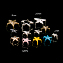 diy pure copper pentagonal star rivet Odiss with the same sails shoes accessories Stars Claw Nail Dress Shoes Bag Accessories