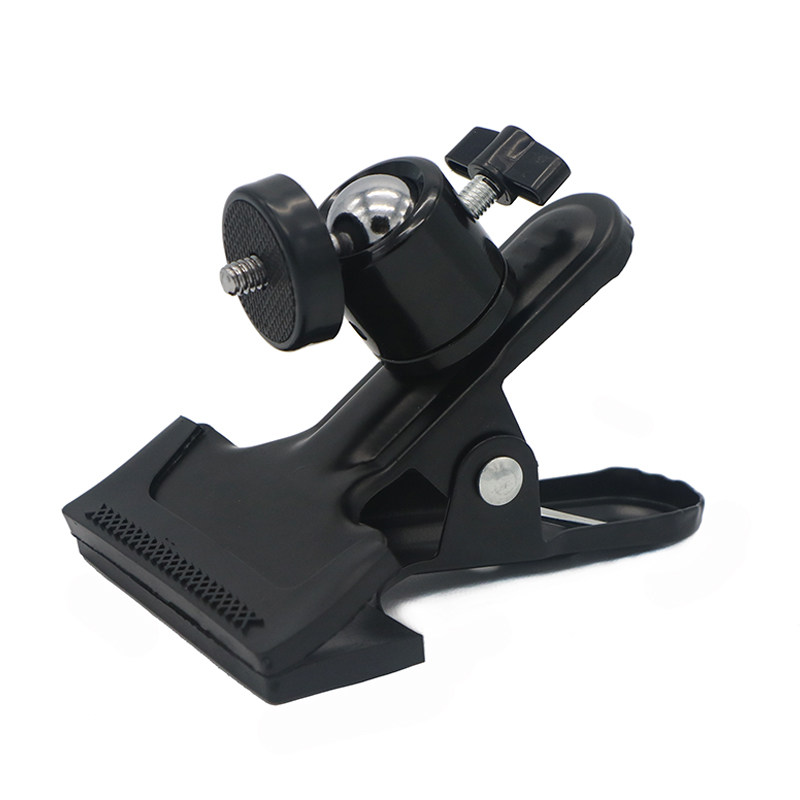 Tripod head vigorous clamp multifunctional clamp portable 360-degree rotating spherical tripod head clip live flash film