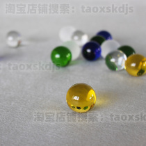 Childrens colorful glass beads accessories glass ball transparent colored toy handmade