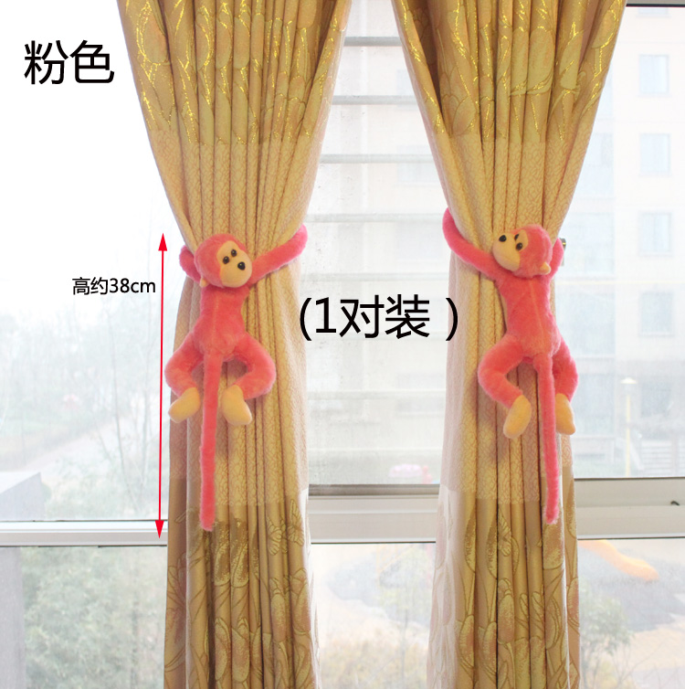 Curtain dây đai khóa màn đoạn phim hoạt hình búp bê sáng tạo rèm cửa dây đeo (một cặp cài đặt) miễn phí vận chuyển - Phụ kiện rèm cửa khung treo rèm giường