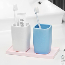 JANEOUYA Diatomaceous earth sink storage box Absorbent pad shelf Brushing cup mouthwash coaster tray mat