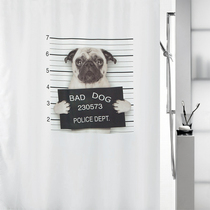 Swiss SPIRELLA badass dog toilet partition polyester cloth shower curtain waterproof and mildew thickened bathroom curtain