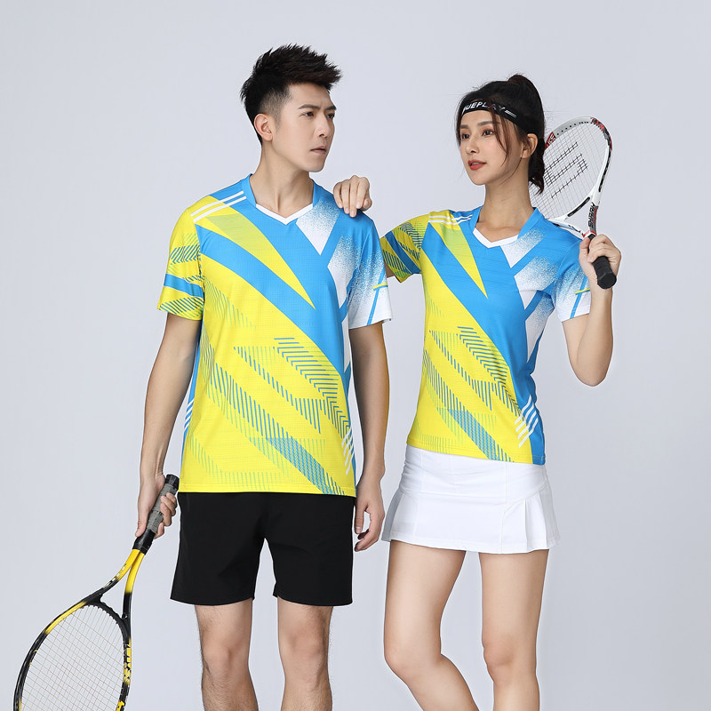 Customize beach gas volleyball uniform for men and women speed dry short sleeve match training team to serve tennis ping-pong badminton sportswear