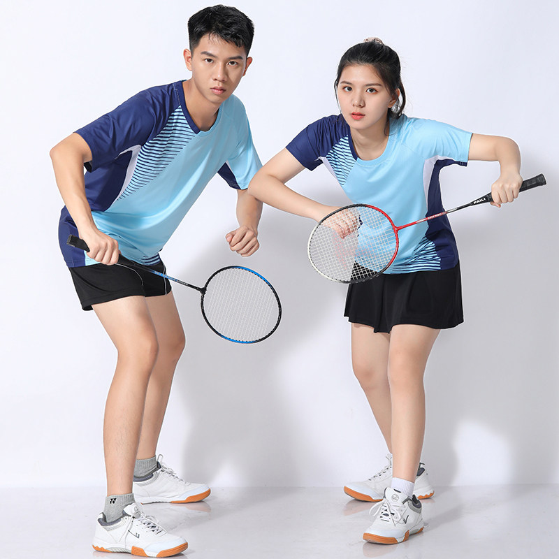 New Badminton sports suit Quick dry table tennis training suit Summer qi volleyball tennis gateball team uniform