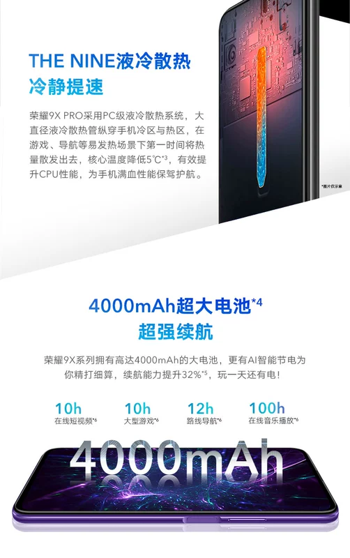 Honor 9x [Mất xung lực] Danh dự Huawei / Glory Honor điện thoại di động Honor 9xPro tận hưởng 20i 8x chính hãng - Điện thoại di động