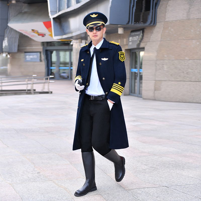 Italian Verdoni Winter Clothing Security Clothing Wool Coat Thickening Plus Cotton Uniform Warm Security Property Security Work Clothes