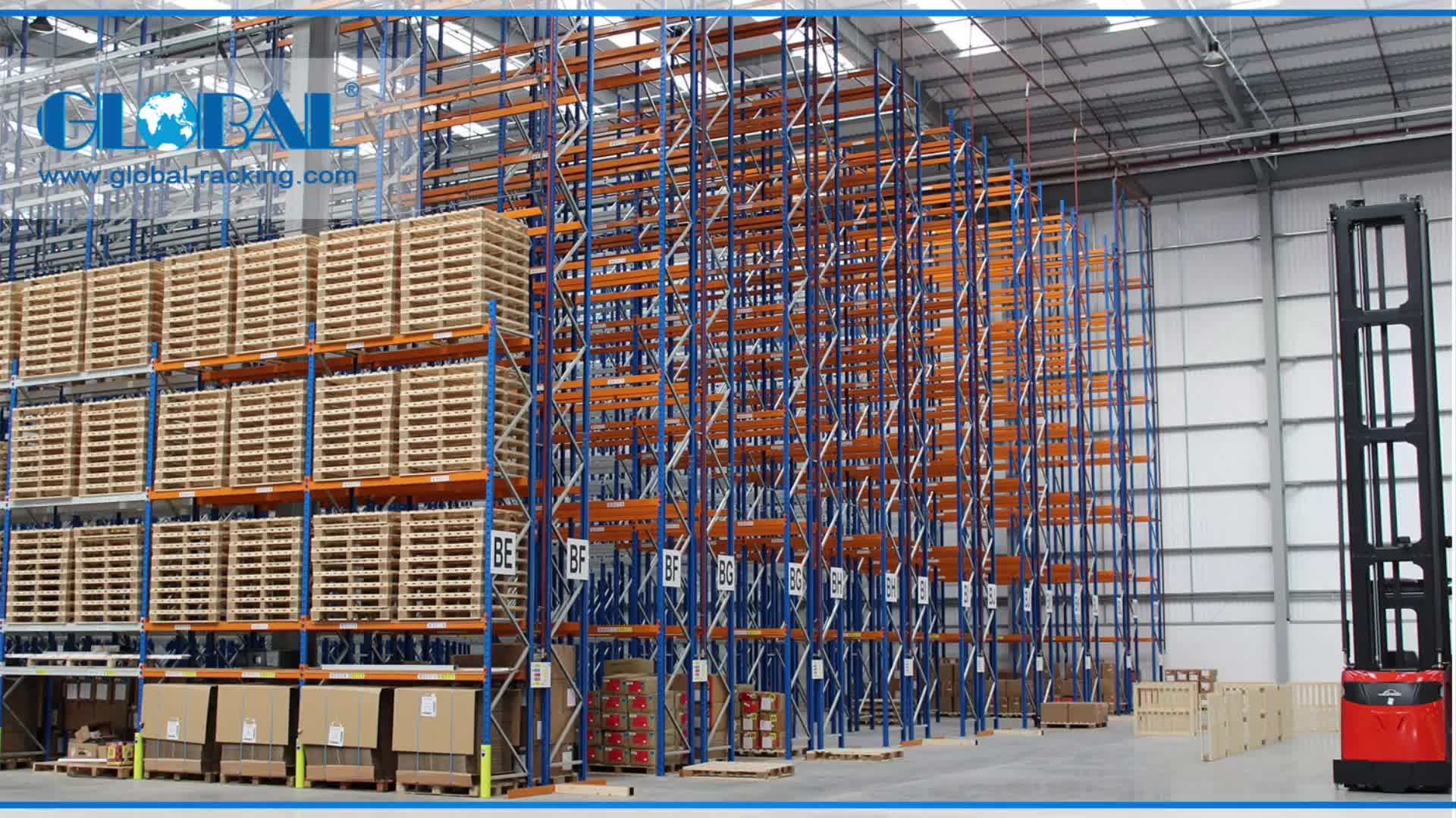Heavy Duty Very Narrow Aisle Pallet Racking - Buy Heavy Duty Steel ...