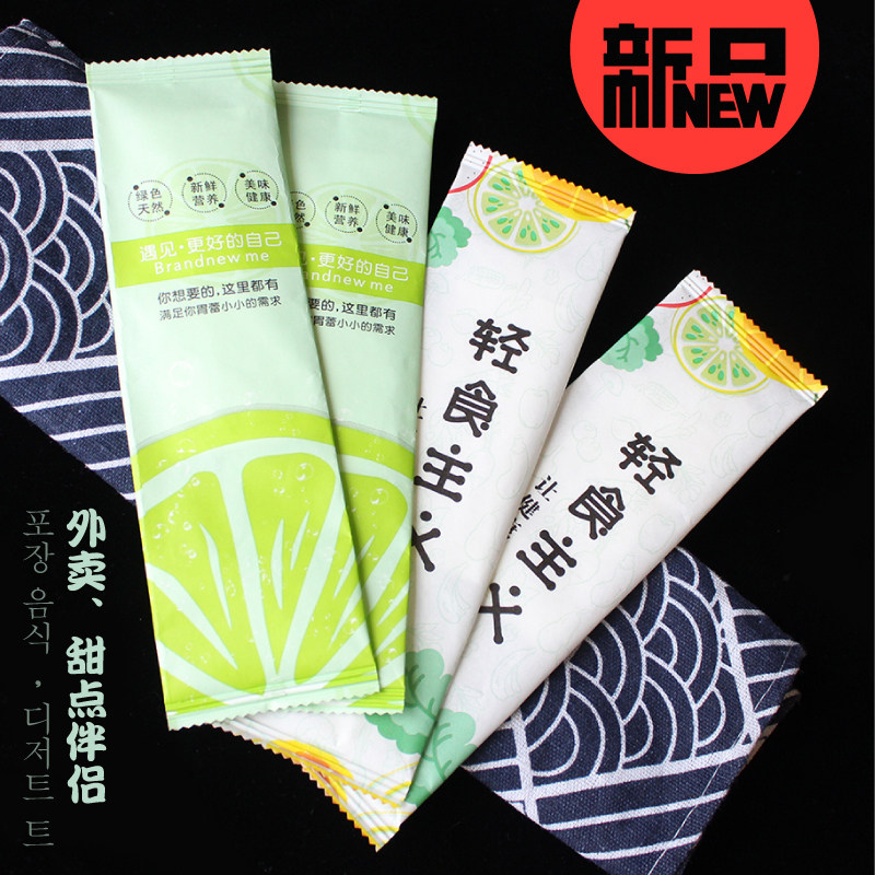 Disposable chopsticks spoon two-in-one set Soup spoon Dessert spoon Western fast food paper towel two-piece set