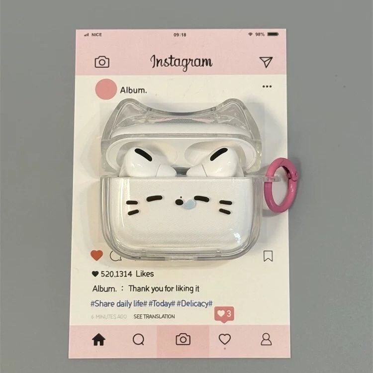 Cute Sleepy Cat Pro2 Fifth Generation 2025 New Noise-Canceling Wireless Bluetooth Headphones Suitable for Apple and Android