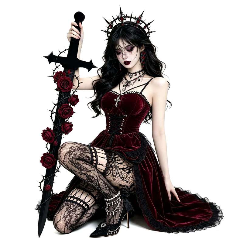 Halloween Vampire Costume Performance Dresshalloween Vampire Costume