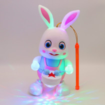 Lantern 2023 Zodiac Rabbit Year New Childrens Hand Glowing Music Electric Dancing Little Rabbit Yuanxiao Lantern Festival Lanterns