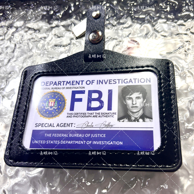 Days of the Jackal Work Id Badge Small Freckles Eddie Redmayne European and American Props and Decorative Items