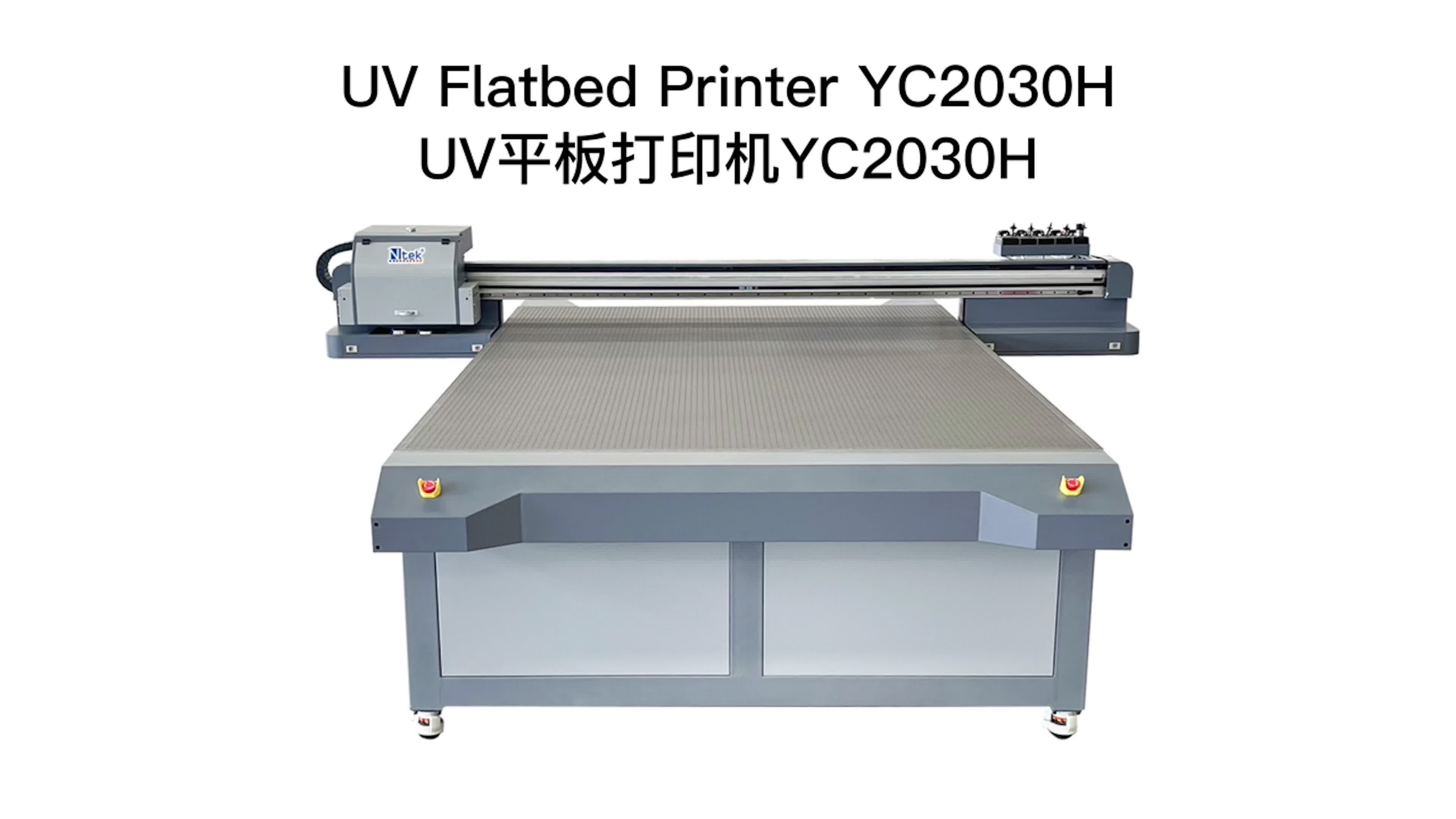 Big Format Uv Flatbed Printer 2.5 * 1.3 2030 H Ink Jet Printers For