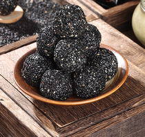 Black sesame balls 50 pills one catty without cane sugar without added snacks black Sesame No mulberry nine steamed nine-to-one.