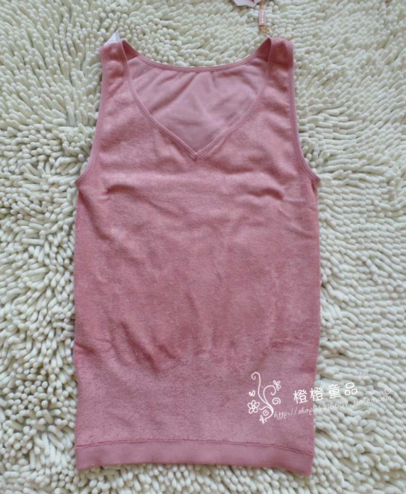 Sini beauty light terry ấm liền mạch vest vest cổ chữ V nhiều màu cộng với nhung 8175 tăng 8573 ngực 8030 áo ngực không dây