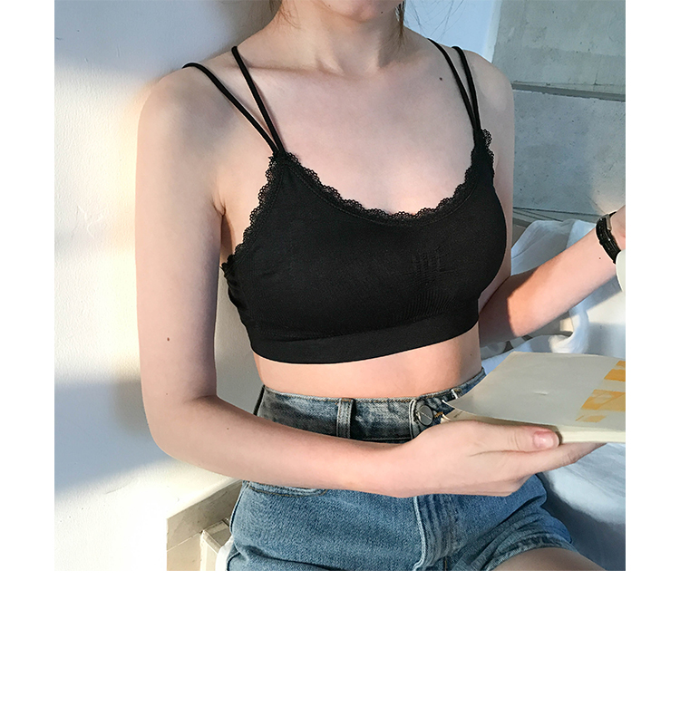 Xin chào áo ngực ren bên hông đồ lót mỏng bra đẹp trở lại dây đeo không có vòng thép áo ngực cô gái áo lót k dây