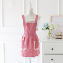 Apron cute summer net red waterproof and oil-proof maid household kitchen fashion female princess working day skirt style