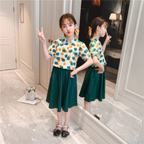 Net red Childrens clothing Girls  dresses Summer 2021 new Korean version of the tide childrens girl skirt foreign princess skirt