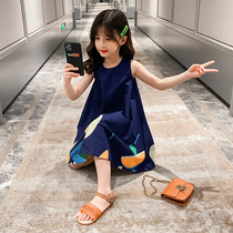 Girls dresses summer 2021 new childrens clothing little girl little fairy princess dress western style childrens summer skirt