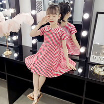 Girls net red dress summer dress 2021 new medium and large childrens skirt summer little girl princess chiffon yarn skirt