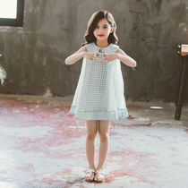 Girls summer dress 2021 new childrens net red foreign princess skirt super fairy little girl summer dress