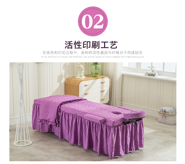 Có trình độ gây sốc bông rìa Body hộ gia đình kích thước moxibustion châm cứu khăn trải giường trị liệu gia đình bốn gấp - Trang bị tấm mẫu ga trải giường spa