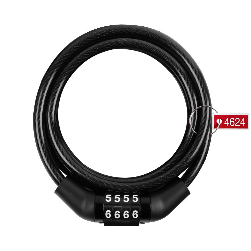 Bike Lock Code Lock Four Bike-mountain Bike Mountain Bike Password Wire Lock Anti-theft Lock 4 Bit Code Lock-Taobao